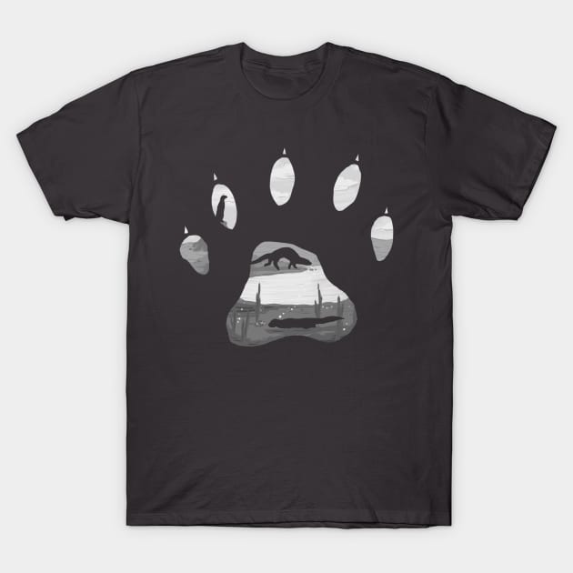 Otter Paw T-Shirt by dhapiart